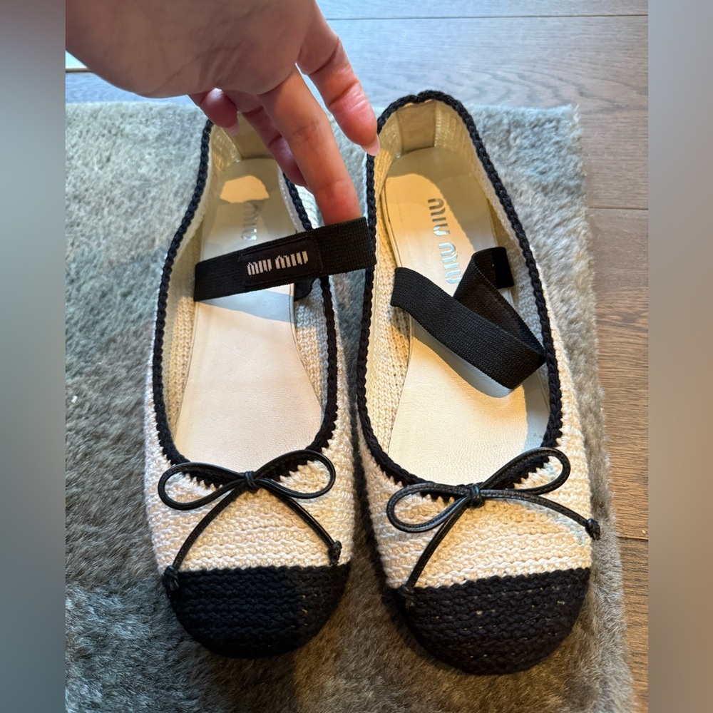 Miu Miu - Crochet Baller Flat size 38